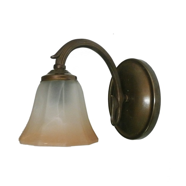 CATACOL 1 ARM LIVING ROOM WALL LIGHT Brass Wall Light by Irish Pub Lighting