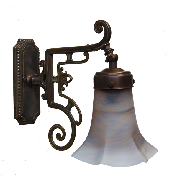 CREW 1 ARM TRADITIONAL BRASS WALL LIGHT Traditional Wall Light by Irish Pub Lighting