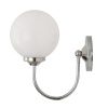 "With a versatile design, the Bragan Chrome Globe Wall Light will adapt to any kind of interiors."
