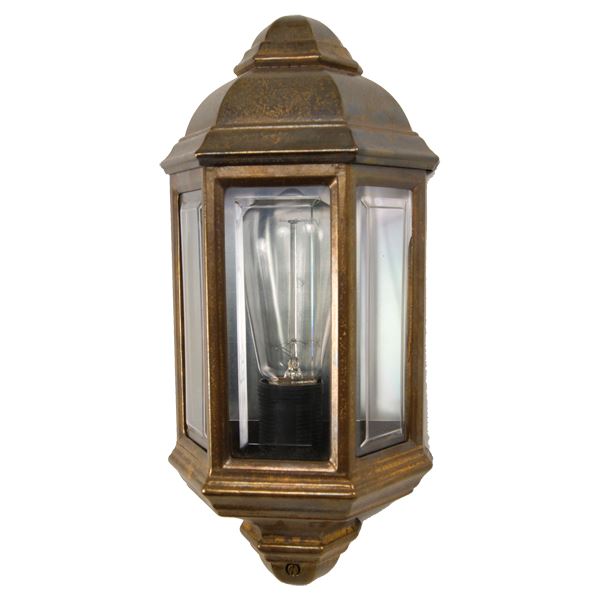 "With traditional details, the Brent Traditional Exterior Wall Light has a distinct design to an outdoor entrance."