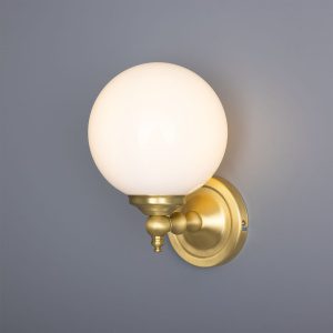 "Add a modern look to your home decor with the Cloghan Modern Globe Wall Light."