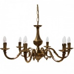 "Manufactured in Ireland, this quality solid brass candle drip candelabra chandelier light fitting is perfect for any traditional style setting."