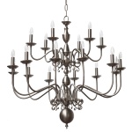 "Manufactured in Ireland, this quality brass large flemish chandelier would look great in any traditional style setting."
