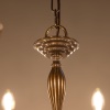 Flemish Candle-Style Brass Three-Tier Chandelier, 32-Light, Antique Brass, Detail