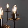 Flemish Candle-Style Brass Three-Tier Chandelier, 32-Light, Antique Brass, Detail