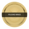 Polished brass colour sample