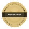 Polished brass colour sample