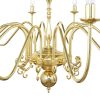 "The Flemish brass chandelier is an impressive traditional design hosting 20 unique candle-style lamp holders. This two-tier chandelier measures 115cm in height and 130cm in diameter and is one of three traditional brass chandeliers in the Flemish collection."