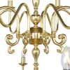 "The Flemish brass chandelier is an impressive traditional design hosting 20 unique candle-style lamp holders. This two-tier chandelier measures 115cm in height and 130cm in diameter and is one of three traditional brass chandeliers in the Flemish collection."