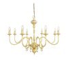 "Manufactured in Ireland, this quality brass chandelier would look great in any traditional style setting."