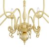 "Manufactured in Ireland, this quality brass chandelier would look great in any traditional style setting."