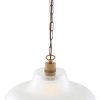 "An eye-catching piece for any décor, the London 38cm Prismatic Railway Pendant illuminates any space with contemporary chic style."