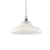 "An eye-catching piece for any décor, the London 38cm Prismatic Railway Pendant illuminates any space with contemporary chic style."