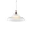 "An eye-catching piece for any décor, the London 38cm Prismatic Railway Pendant illuminates any space with contemporary chic style."