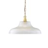 "An eye-catching piece for any décor, the London 38cm Prismatic Railway Pendant illuminates any space with contemporary chic style."