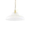 "An eye-catching piece for any décor, the London 38cm Prismatic Railway Pendant illuminates any space with contemporary chic style."