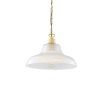 "An eye-catching piece for any décor, the London 38cm Prismatic Railway Pendant illuminates any space with contemporary chic style."