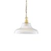 "An eye-catching piece for any décor, the London 38cm Prismatic Railway Pendant illuminates any space with contemporary chic style."