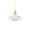 "An eye-catching piece for any décor, the London 38cm Prismatic Railway Pendant illuminates any space with contemporary chic style."