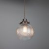 "With a sophisticated design, the Stanley 20cm Holophane Globe Pendant brings an eclectic style to your home."