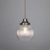 "With a sophisticated design, the Stanley 20cm Holophane Globe Pendant brings an eclectic style to your home."