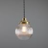 "With a sophisticated design, the Stanley 20cm Holophane Globe Pendant brings an eclectic style to your home."