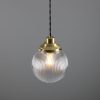 "With a sophisticated design, the Stanley 20cm Holophane Globe Pendant brings an eclectic style to your home."