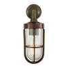 "The Cladach Brass Well Glass Wall Light is suitable for any minimalist or industrial style setting both indoor and outdoor."