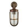 "The Cladach Brass Well Glass Wall Light is suitable for any minimalist or industrial style setting both indoor and outdoor."