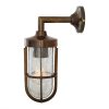 "The Cladach Brass Well Glass Wall Light is suitable for any minimalist or industrial style setting both indoor and outdoor."