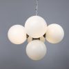 "Designed to produce a soft warm glow, the Yaounde Chandelier is a great way to add gleaming shine to your interior."