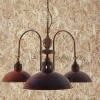"This appealing industrial island chandelier combines the best of industrial and vintage styling."