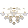 "The Siena four-tier Art Deco chandelier is a statement lighting design that looks striking in luxurious interiors."
